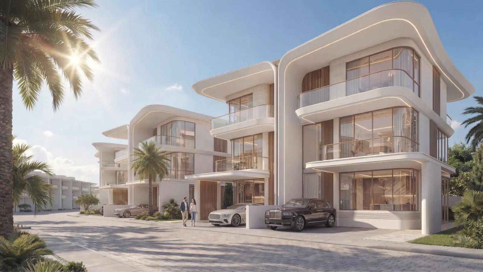Greenz by Danube, render of the villas